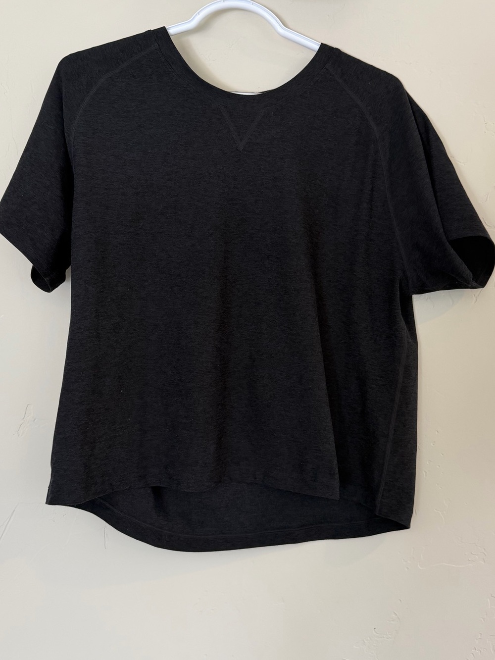 Lux Boxy Short Sleeve Tee in black
